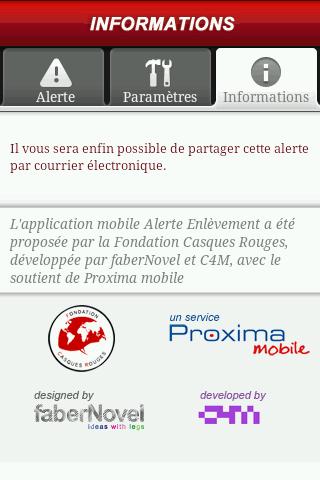 Alerte Enlèvement Android Tools