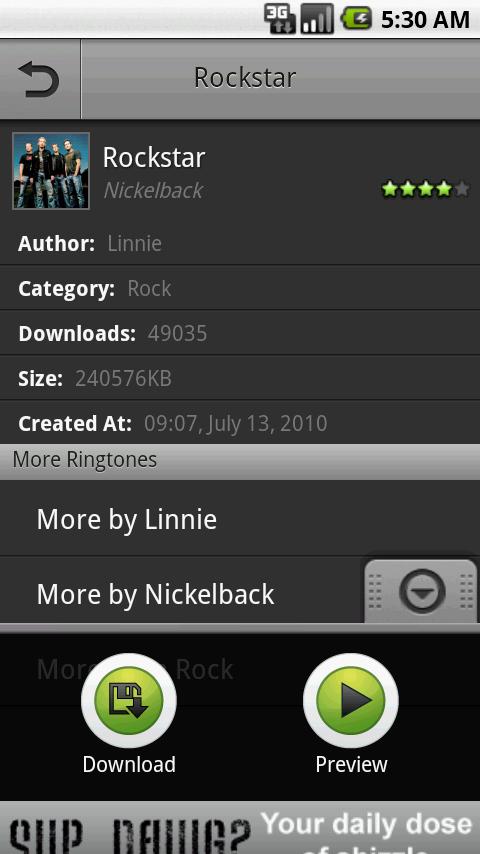 Nickelback Ringtone Android Entertainment