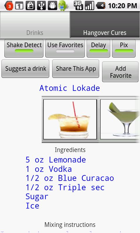 Bartender,what should I drink? Android Entertainment