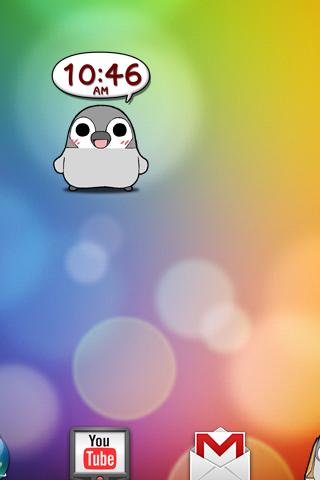 Pesoguin Clock Lite Android Personalization