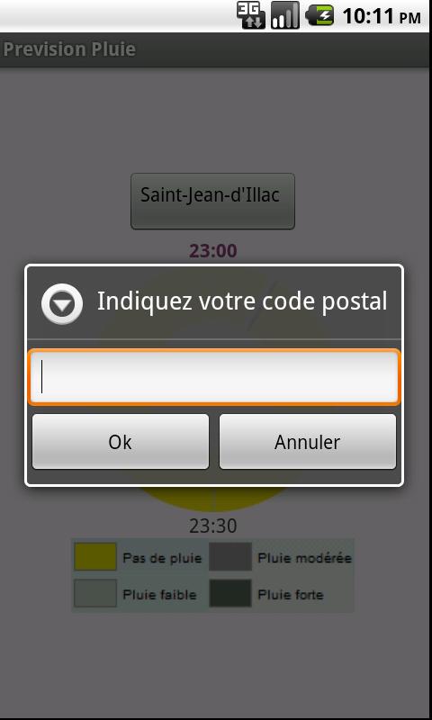 Prevision Pluie Android Weather
