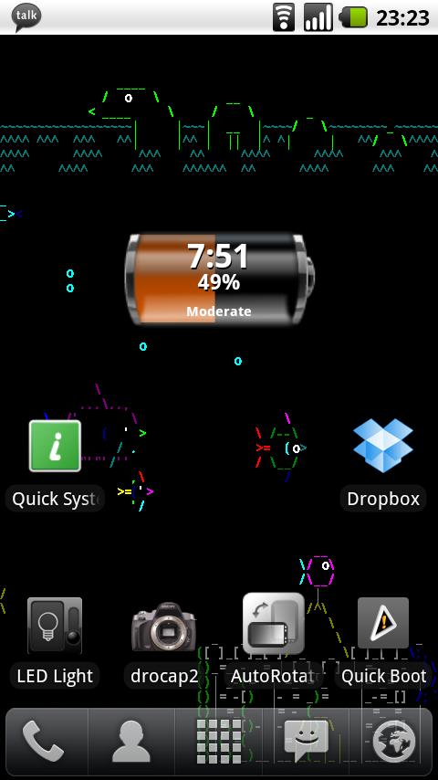 Asciiquarium Live Wallpaper Android Personalization