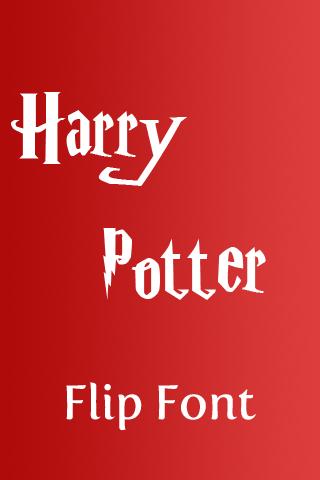 Harry Potter FlipFont Android Entertainment