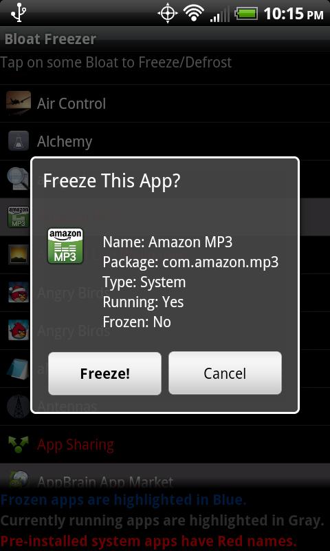 Bloat Freezer – Root Android Tools