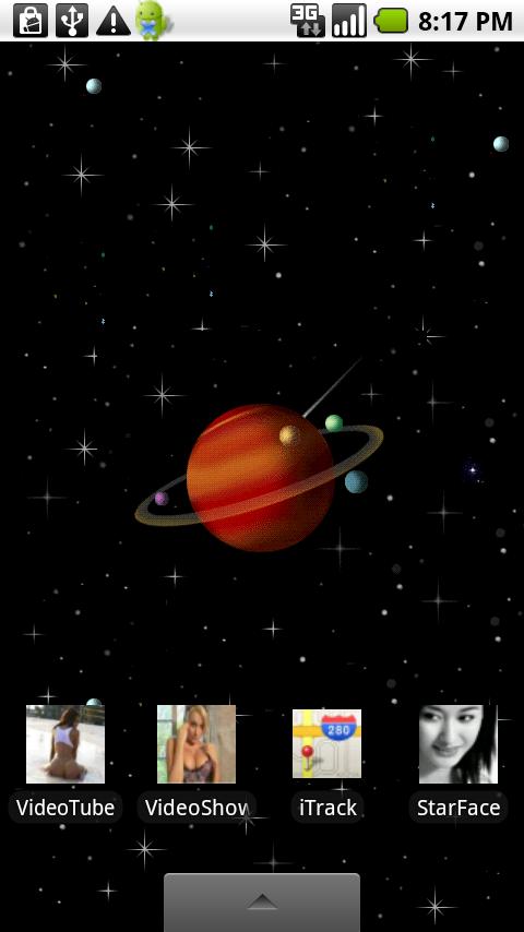 Live Wallpaper Saturn Android Personalization