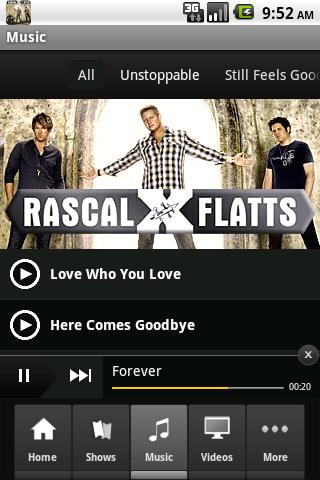 Rascal Flatts Android Entertainment