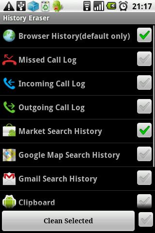 History Eraser Android Productivity