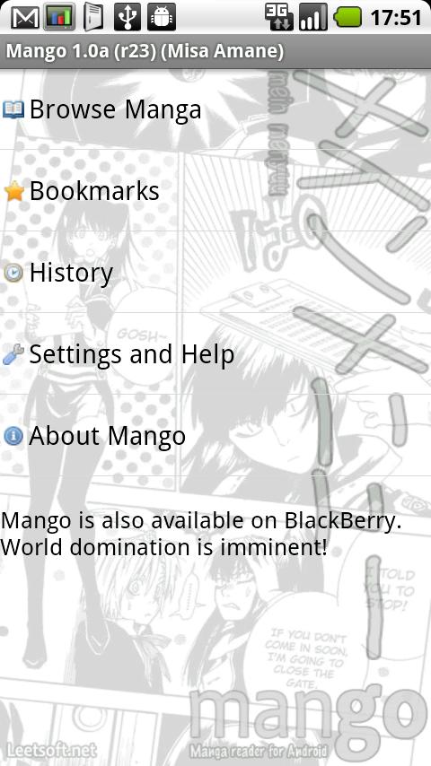 Mango – manga reader Android Comics