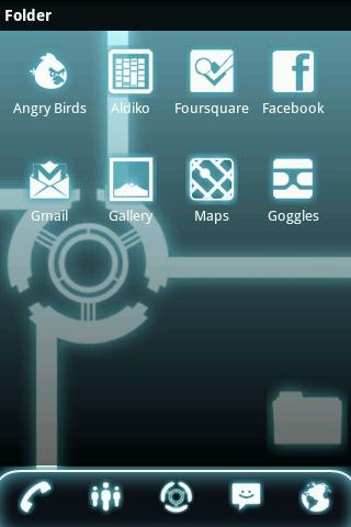 ADW Theme Tron Legacy Pro Android Personalization