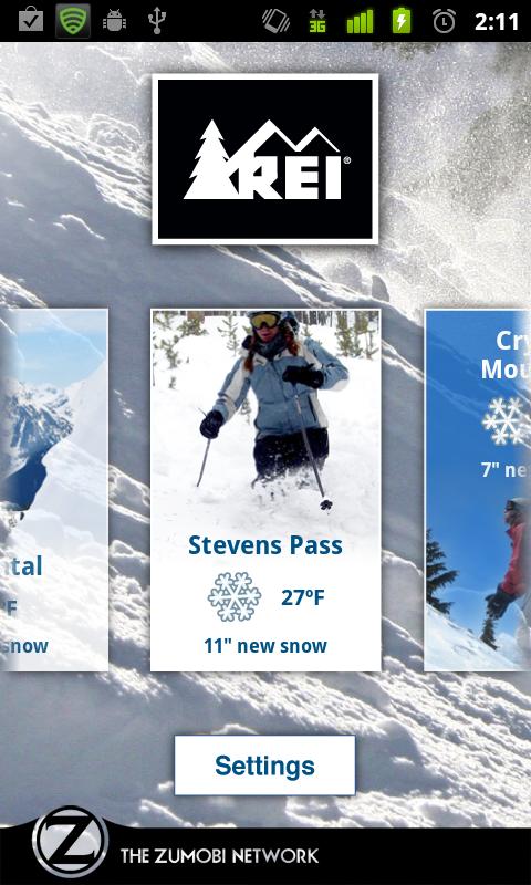 Snow and Ski Report by REI Android Travel & Local