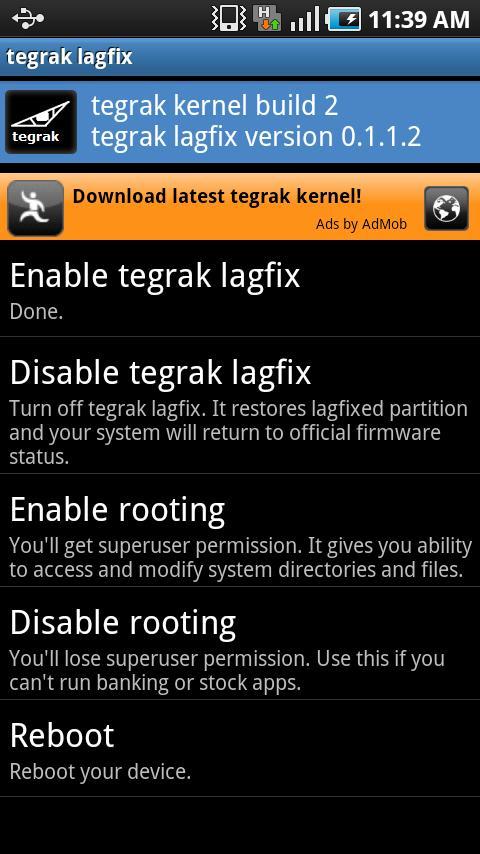 tegrak lagfix donation Android Tools