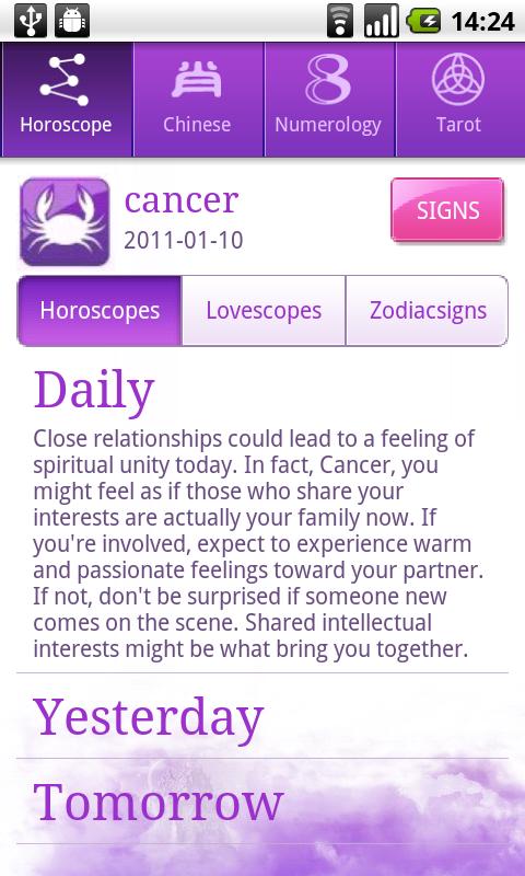 Horoscope PRO – Zodiac Tarot Android Lifestyle