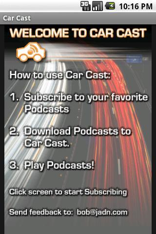 Car Cast Pro  Podcast Player