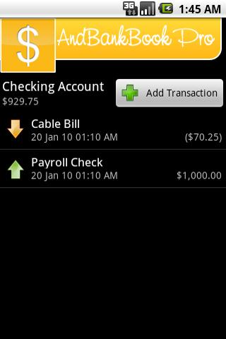 AndBankBook Pro Android Finance