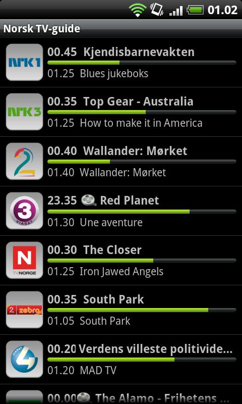 Norsk TV-guide Android Entertainment