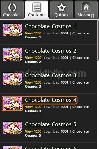 Chocolate Cosmos Android Comics