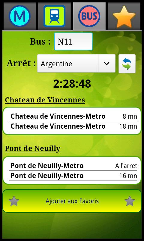 Horaires Me ! Android Travel & Local