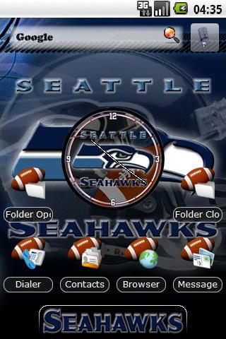 Seattle Seahawks theme Android Personalization