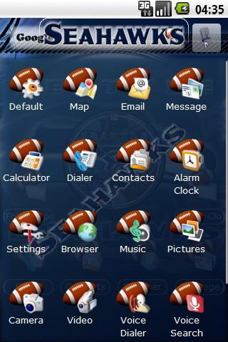 Seattle Seahawks theme Android Personalization