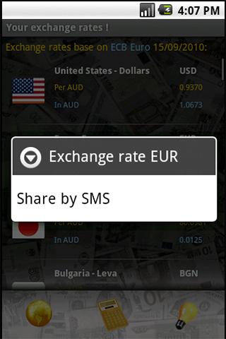 Your exchange rates ! Android Finance
