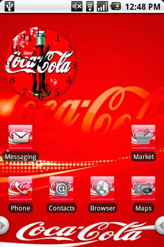 Coca Cola Theme Android Personalization