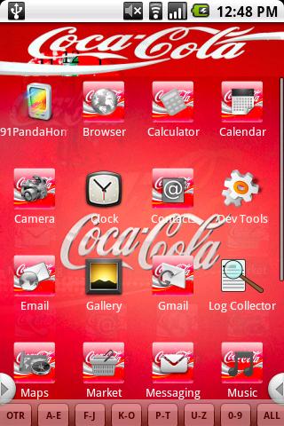 Coca Cola Theme Android Personalization