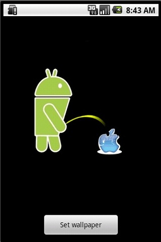 Pissy Apple Live Wallpaper Android Personalization