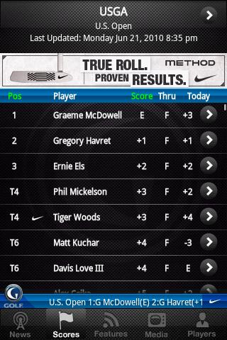 Golf Channel Mobile Android Sports