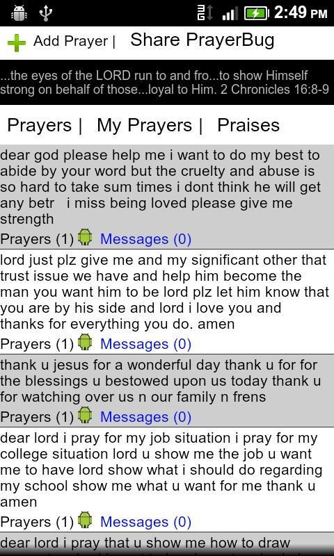 Prayer Bug Android Social