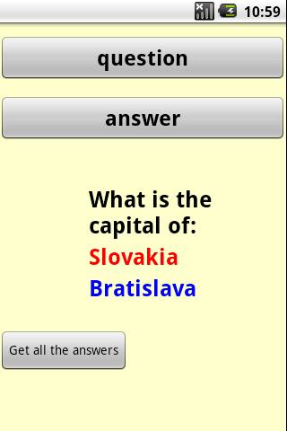 Capital Cities Quiz Android Travel & Local