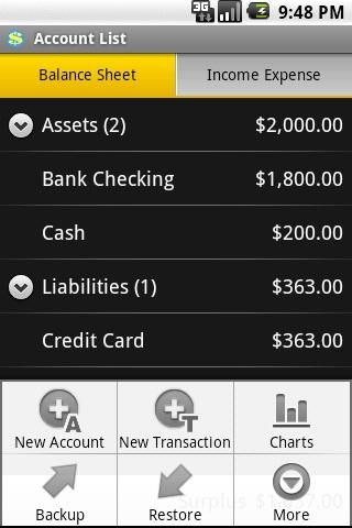 FinanTrak Android Finance