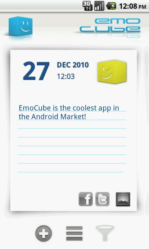 EmoCube – Social Diary Android Lifestyle