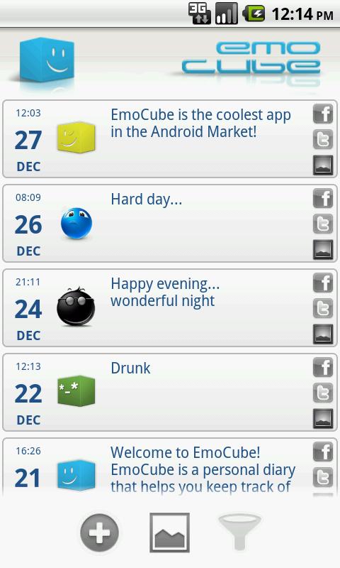 EmoCube – Social Diary Android Lifestyle