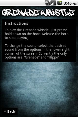 Jersey Grenade Whistle Lite Android Entertainment