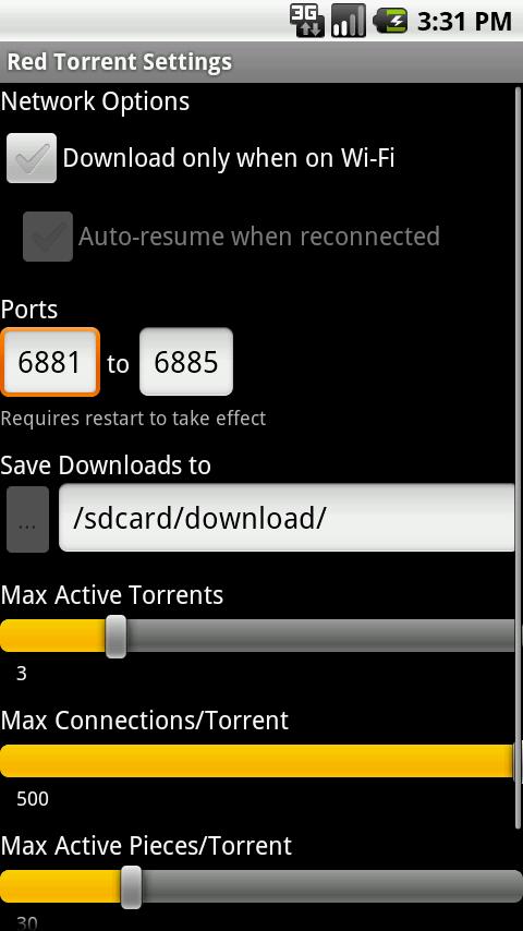Red Torrent Lite Android Productivity