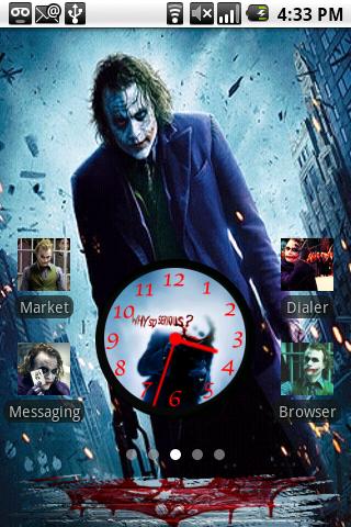 Joker theme Android Personalization