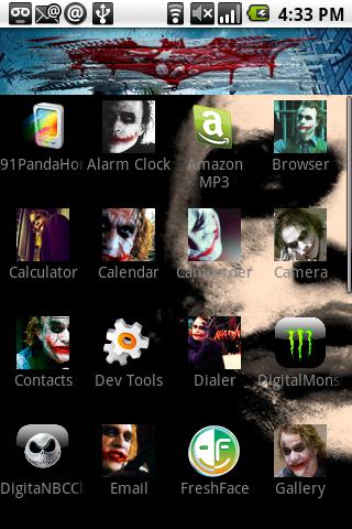 Joker theme Android Personalization