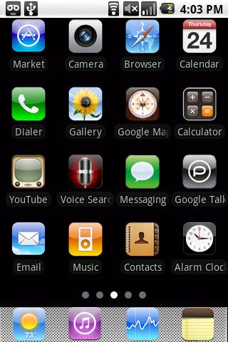 iPhone 3gs Theme Android Personalization