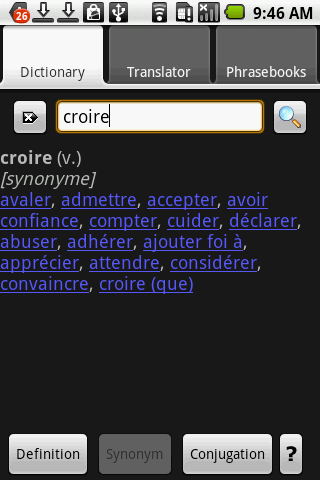 French/English dictionaries Android Books & Reference