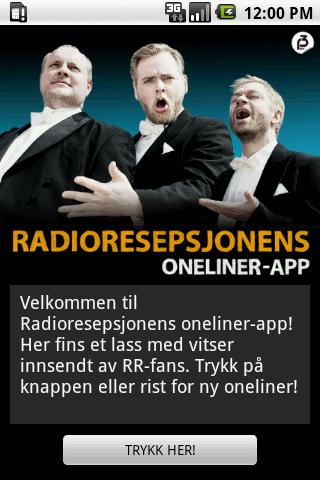Radioresepsjonens Oneliner-app Android Entertainment