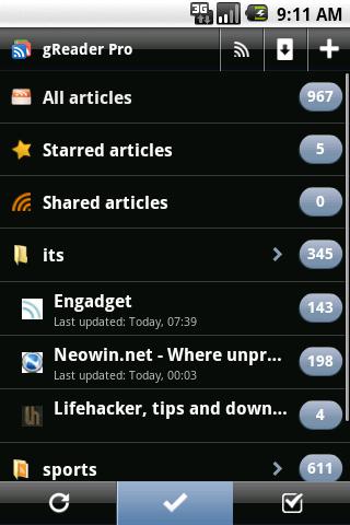 gReader Pro (Google Reader) Android News & Magazines