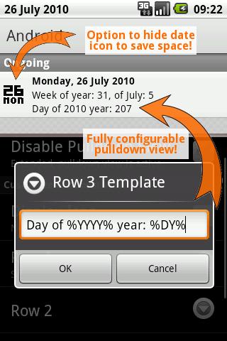 Date In Tray Android Productivity