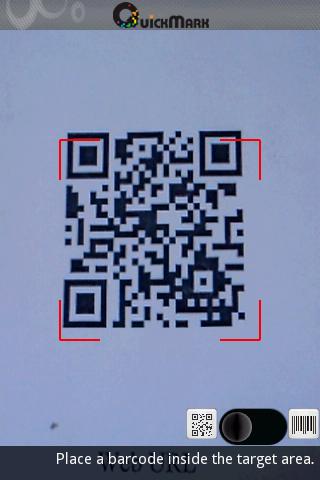 QuickMark QR Code Reader Android Productivity