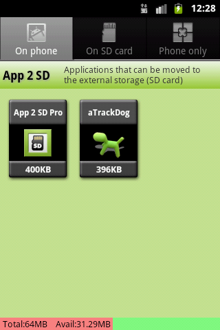 App 2 SD Pro move apps to SD