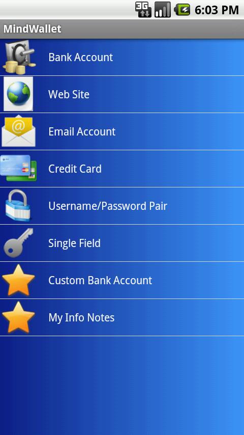 MindWallet Tablet Android Productivity