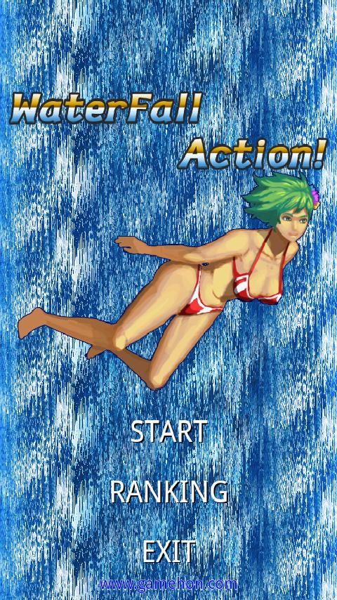 Waterfall Action Girl arcade