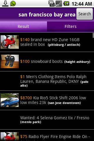 CraigslistMobile Android Shopping