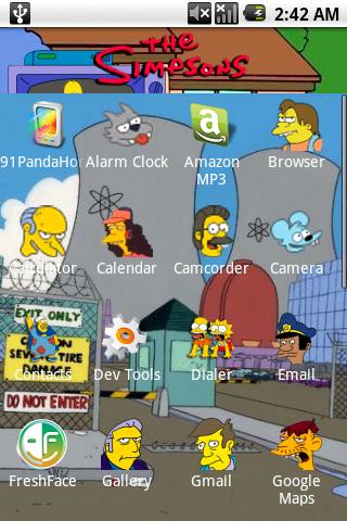 Simpsons Theme Bonus Android Personalization