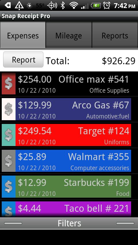 Snap Receipt Pro Android Finance