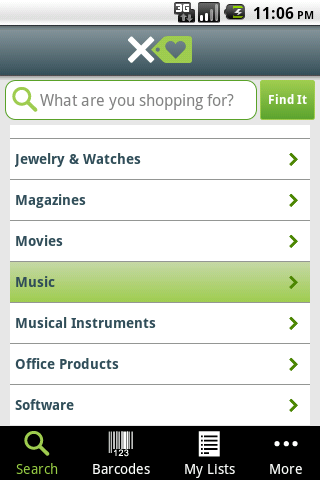 NexTag Mobile Android Shopping
